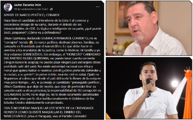 Zacarías Irún sale de las tinieblas para hacer abierta campaña a favor de Miguel Prieto